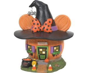 Figura decorativa enesco disney mickey & minnie minnie casa calabaza