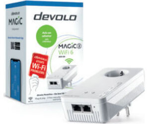 Adaptador plc devolo magic 2 wifi 6 eu -  wifi 6 -  mesh -  2 x gigabit