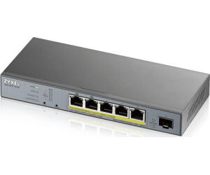 Zyxel GS1350-6HP-EU0101F switch Gestionado L2 Gigabit Ethernet (10/100/1000) Energía sobre Ethernet (PoE) Gris