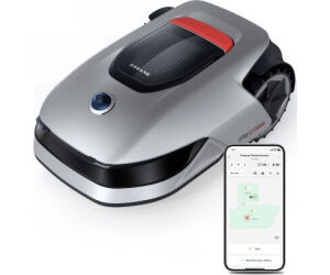 Dreame A1 Robot cortacÃ©sped BaterÃ­a Negro, Rojo, Plata