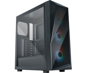 Caja ordenador gaming cooler master cmp 520 atx argb cristal templado negro