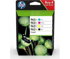 Pack hp 4 cartuchos 963 negro - cian - magenta - amarillo