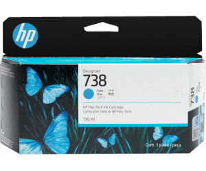Hp Designjet 738 Cartucho Cian 130ml