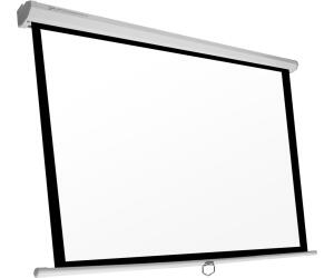 Pantalla manual videoproyector pared y techo phoenix 169´´ ratio: 1:1 - 4:3 - 16:9 - 3m x 3m posicion ajustable - carcasa blanca - tela super resistente