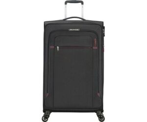 Maleta Mediana American Tourister Crosstrack Spinner Expansible 79cm/ 79x46.5x30.5cm/ 4 Ruedas/ Roja y Gris
