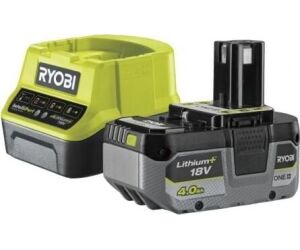 Cargador + Batería de litio Ryobi ONE+ RC18120-140X/ 18V 4,0Ah