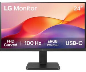 Monitor Curvo LG 24U421A-B 23.8"/ Full HD/ Negro