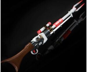Replica hasbro star wars the mandalorian nerf blaster de pulso fasico amban
