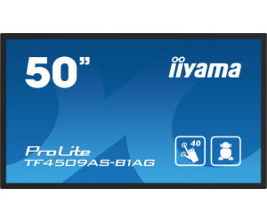 Monitor Iiyama 50" Pcap Ag Bezel Free 40-points, 1920x1080, Andr. 11,4gb, 32gb, Ips, 24/7, 2xhdmi, Dp, 435cdm2 , Landsc-portr-face-up Mode, Lan, Rs232, Vesa 200x200mm (tf5039as-b1ag)