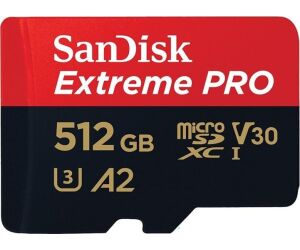 SanDisk Extreme PRO 512 GB MicroSDXC UHS-I Clase 10