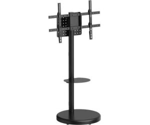 Soporte Aisens Suelo Ruedas Bandeja Dvd Pantalla 50kg 37-86 Negro