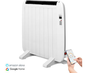 Yoevu radiador eléctrico bajo consumo 8 elementos 1200w de pared o pie blanco