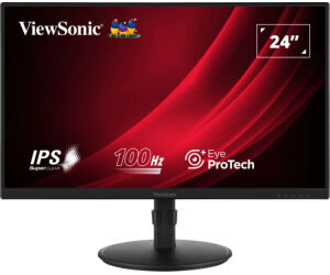 Monitor Viewsonic 23,8" Va2408-hdj Fhd Ips Led Vga Hdmi Dp Ajus. Altura