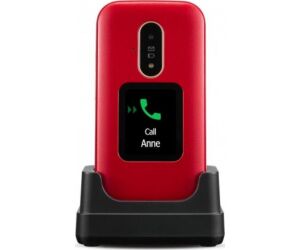 Telefono movil doro 6880 red - white -  2.8 pulgadas -  2mpx -  4g - rojo y blanco