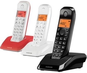 MOTOROLA S1203 Telefono DECT TRIO Colores