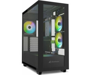 Caja Atx Sharkoon Rebel C60 2ventx120mm 2xusb3 Sin Fuente Negro