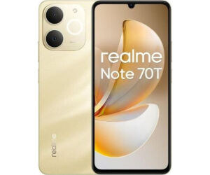 Smartphone Realme Note 70T 4GB/ 256GB/ 6.74"/ Dorado Playa