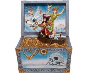 Figura enesco disney peter pan cofre del tesoro peter pan garfio & compañia