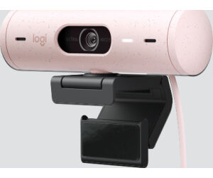 Webcam logitech brio 500 rosa full hd - usb tipo c
