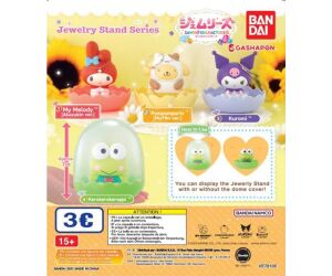 Set gashapon figuras bandai lote 40 articulos sanrio characters gemries 6 jewelry stand series
