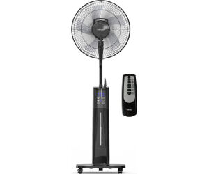 Ventilador De Pie Digital Con Humificador Black Mist Ii Negro Haeger