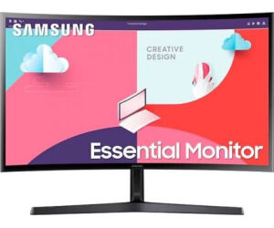 Monitor Curvo Samsung Essential Monitor S36C S24C366EAU/ 24"/ Full HD/ Negro