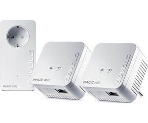 Adaptador plc devolo magic 1 wifi mini mr kit 3kit - eu - wifi n - 1xrj45 ethernet 10 - 100 - plc 1200mbps