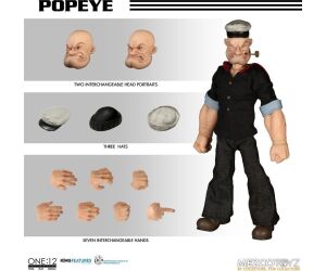 Figura mezco toyz popeye one:12 collective re - run popeye 15.5cm