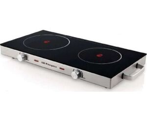 Vitrocerámica Orbegozo PCE6000/ 2 placas 170 y 205mm/ 1000W - 1800W