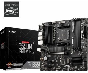 MSI Placa Base B550M PRO-VDH mATX AM4