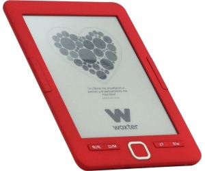 Libro Electrónico Ebook Woxter Scriba 195/ 6"/ Tinta Electrónica/ Rojo