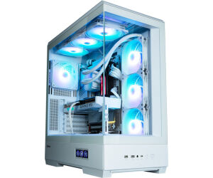 Caja Zalman P50 Ds Atx 4 Xvent 120mm Argb 2xusb 3.0 Blanco S/n Fuente