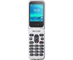 Telefono movil doro 2880 4g blanco y rojo