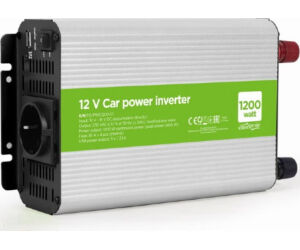 Inversor De Corriente Gembird  Para Coche De 12 V 1200 W
