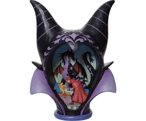 Figura enesco disney diorama la bella durmiente malefica style