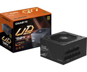 GIGABYTE UD750GM PG5 V2 Fuente de Alimentación – PCIe Gen 5.1, 80 PLUS Gold, Diseño completamente modular, Ventilador de 120 mm, Compatible con ATX 3.1, Enchufe EU