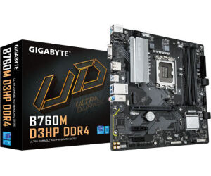 GIGABYTE B760M D3HP DDR4 - Compatible con CPUs Intel Core de 14ª generación, VRM Digital 4+1+1 fases, hasta 5333MHz DDR4 (OC), 2xPCIe 4.0 M.2, LAN GbE, USB 3.2 Gen1