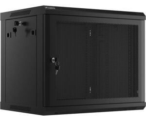 Armario Lanberg 9u 600x450 Con Puerta Perforada Rack 19 H-60 Kg Negro Flat Pack