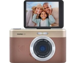 Cámara Digital Kodak Pixpro C1/ 13MP/ Zoom Óptico 4x/ Marrón