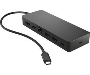 Docking USB Tipo-C HP 50H55UT/ 1xUSB Tipo-C/ 2xUSB/ 1xHDMI 4K/ 1xDisplayPort/ 1xRJ45/ 1xUSB Tipo-C PD/ Negro y Azul
