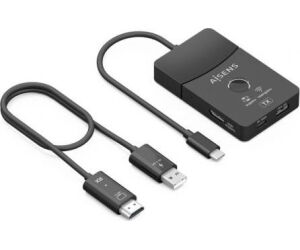 Adaptador/Transmisor de vídeo inalámbrico USB Tipo-C - HDMI Aisens ASWL-H2KDC30M05-BK/ 100W