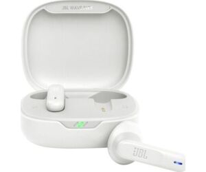 Auriculares Bluetooth JBL Wave Flex con estuche de carga/ Autonomía 8h/ Blancos
