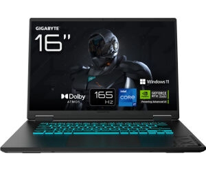 GIGABYTE GAMING A16 CWH Portátil Gaming - 16,0“, 165Hz WQXGA, Intel Core i7-13620H, NVIDIA RTX 5070, 32GB DDR5 5200MHz, 1TB Gen4 SSD, Win 11 Home, Garantía de 2 años, Dolby Atmos, GAMING A16 CWHI3ES864SH