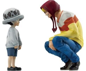 Figura ichibansho one piece masterlise trafalgar law & corazon (the unbreakable law) 11 - 13cm