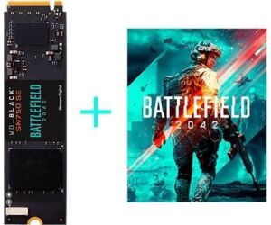 Disco duro interno ssd wd western digital black sn750 wdbb9j5000anc - wrsn 500gb m.2 pcie 4.0 se+battlefield 2042
