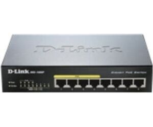 Switch D-Link DGS-1008P 8 Puertos/ RJ-45 Gigabit 10/100/1000/ PoE