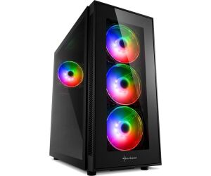 Caja Atx Sharkoon Tg5 Pro 2xusb3.0 2xusb2.0 Sin Fuente Rgb Negro