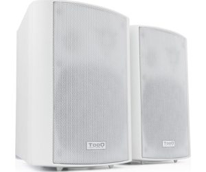 Altavoces activos tooq de pared blancos 30w autoamplificados