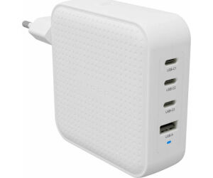 HyperÂ® HyperjuiceÂ® 100w Usb-c Gan Travel Charger (3c+1a) - White