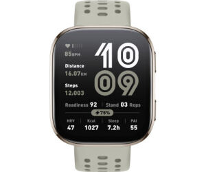 Amazfit Bip 6 Stone 5 cm (1.97") AMOLED Digital 390 x 450 Pixeles Pantalla táctil Oro GPS (satélite)